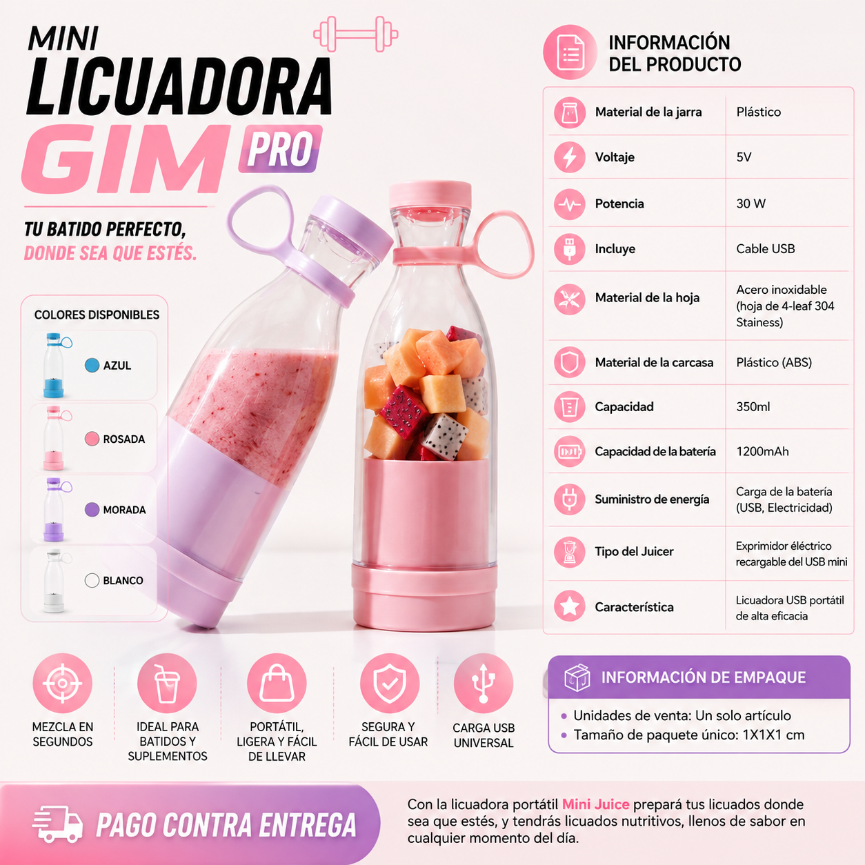 MINI LICUADORA GYM PRO
