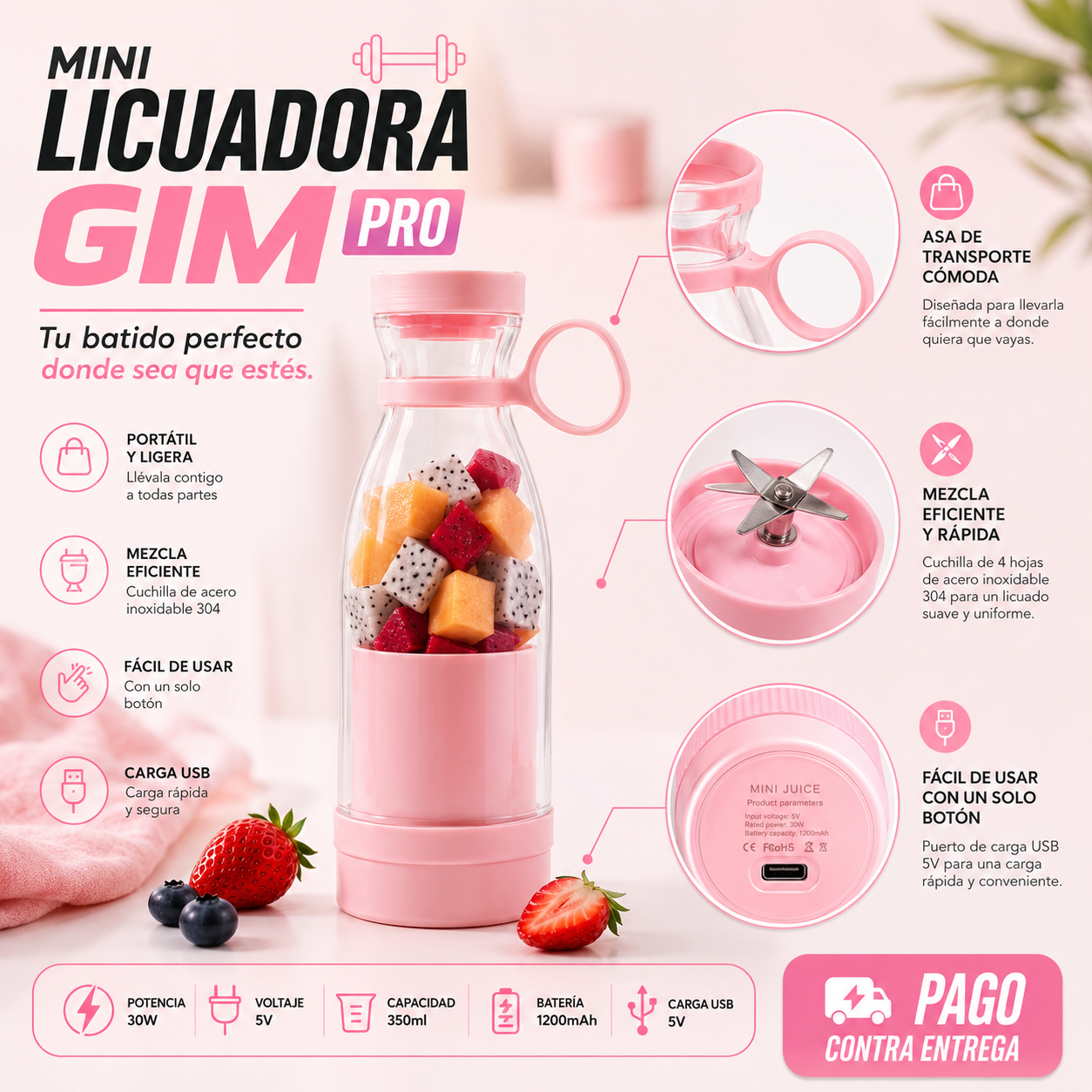 MINI LICUADORA GYM PRO