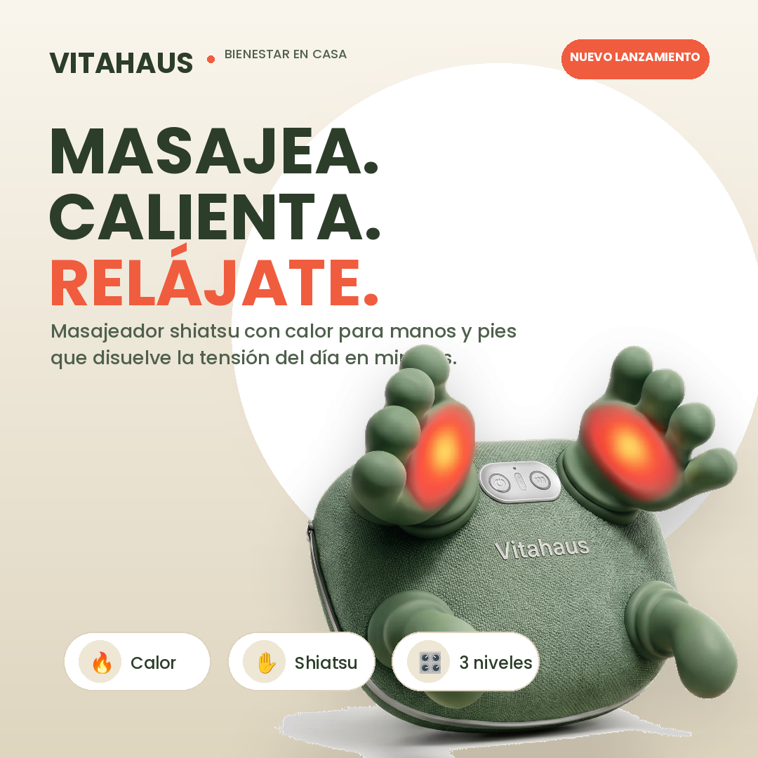 MASAJEADOR INALÁMBRICO MANOS DE TORTUGA