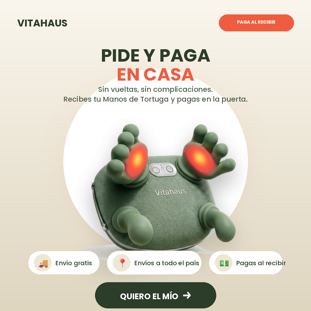 MASAJEADOR INALÁMBRICO MANOS DE TORTUGA